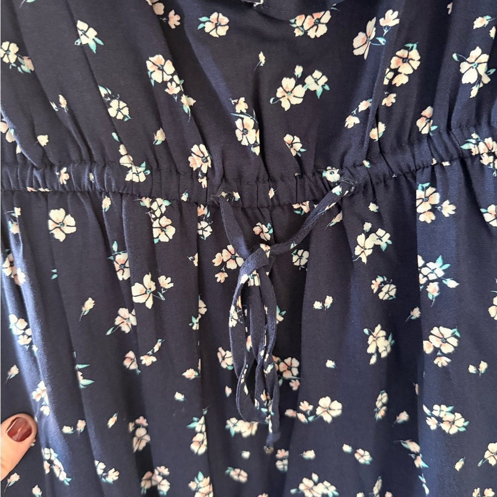 Torrid Navy Blue Floral Dress - Picture 3 of 4